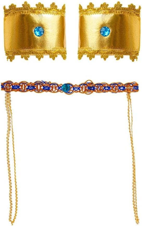 Dressy Daisy Cleopatra Costume Girls Kids Egyptian Queen Goddess Outfit Accessories Set, Halloween Dress Up Size 4T - 14