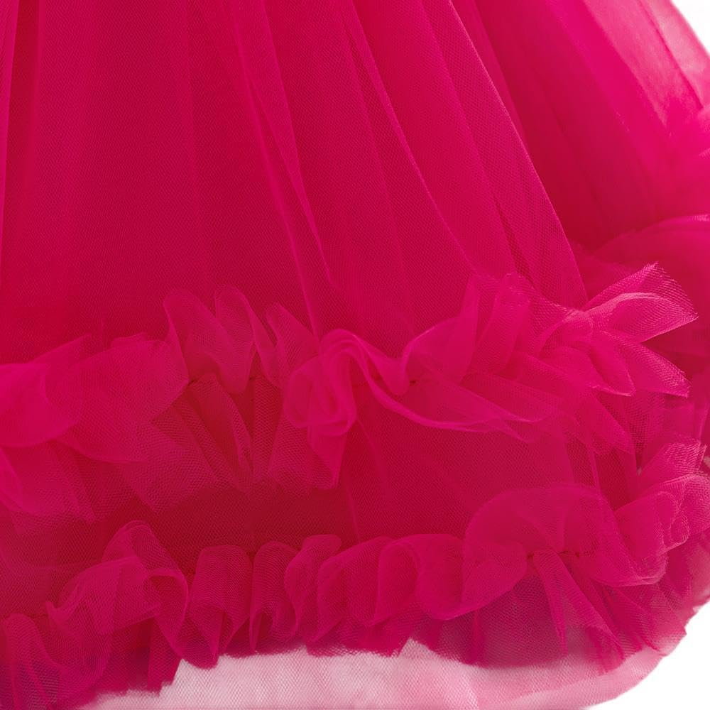 Dressy Daisy Baby Girls' Flower Girl Dress Tulle Ball Gown with Headband for Wedding, Party, Pageant or Special Occasions