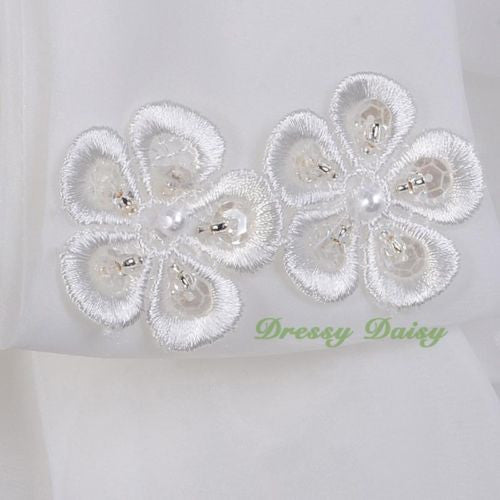 FG230 Girls' Pearls Flower Girl Communion Dresses Pageant Occasion Dress Size 2-12