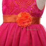 FG336 Girls' Soutache Tulle Special Pageant Party Birthday Occasion Dress Size 18 Months - 6X