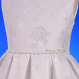 FG335 Floral Jacquard Party Wedding Flower Girl Formal Occasion Dress Size 4-11