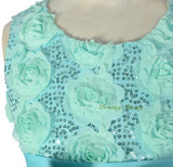 FG293 Girls' Sequin Satin Tulle Pageant Dresses Flower Girl Party Dress Size 3-10