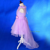 FG338 Rosettes Halter Tulle Flower Girl Party Occasion Dress Gown Purple Size 2-10