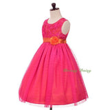FG336 Girls' Soutache Tulle Special Pageant Party Birthday Occasion Dress Size 18 Months - 6X