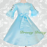 VD002 Vintage Victorian Dresses Fancy Costume Pageant Flower Girl Dress Size 2T-9