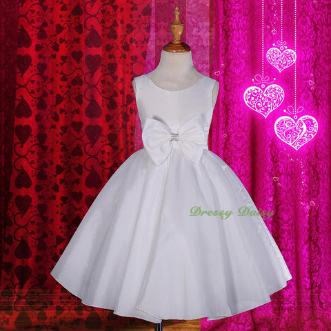 FG268 Girls' V-Shape Back Flower Girl Dresses For Wedding Pageant Party Size 18 Months - 8
