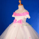 FG277A Off-shoulder Flower Girl Dress Wedding Pageant Party Birthday Size 2-9
