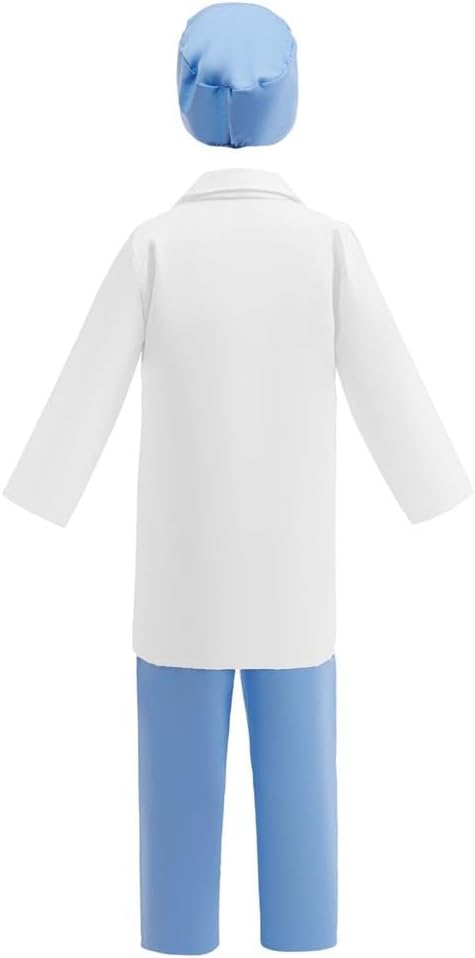 Dressy Daisy Kids Ages 4-14 Doctor Costume Play Set Nurse Dress Up Scrubs with Lab Coat & Medical Accessories for Career Day