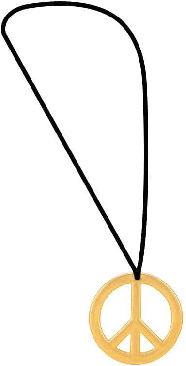 Dressy Daisy 70s Retro Hippie Costume for Age 5-10 Years Kids Peace Necklace Disco Dress Up Halloween Carnival School Play