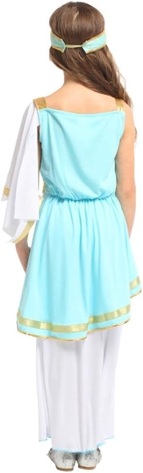 Dressy Daisy Roman Greek Goddess Costume Toga Dress Ancient Myths Outfit Set with Accessories for Toddler Little Girls