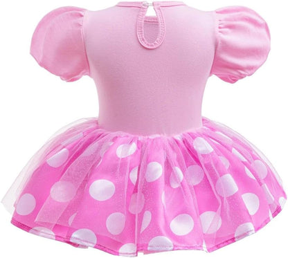 Dressy Daisy Infant Baby Girls Polka Dots Romper Costume Onesie Halloween Birthday Party Dress with Headband