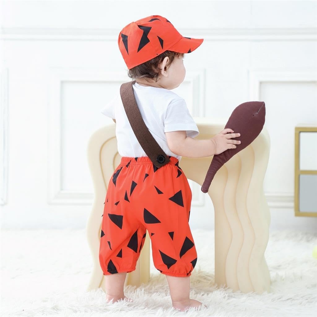 Dressy Daisy Infant Baby Cave Boys Halloween Costume Suit Fancy Party Dress Up Set with Hat and Bat