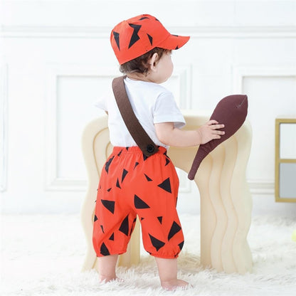 Dressy Daisy Infant Baby Cave Boys Halloween Costume Suit Fancy Party Dress Up Set with Hat and Bat