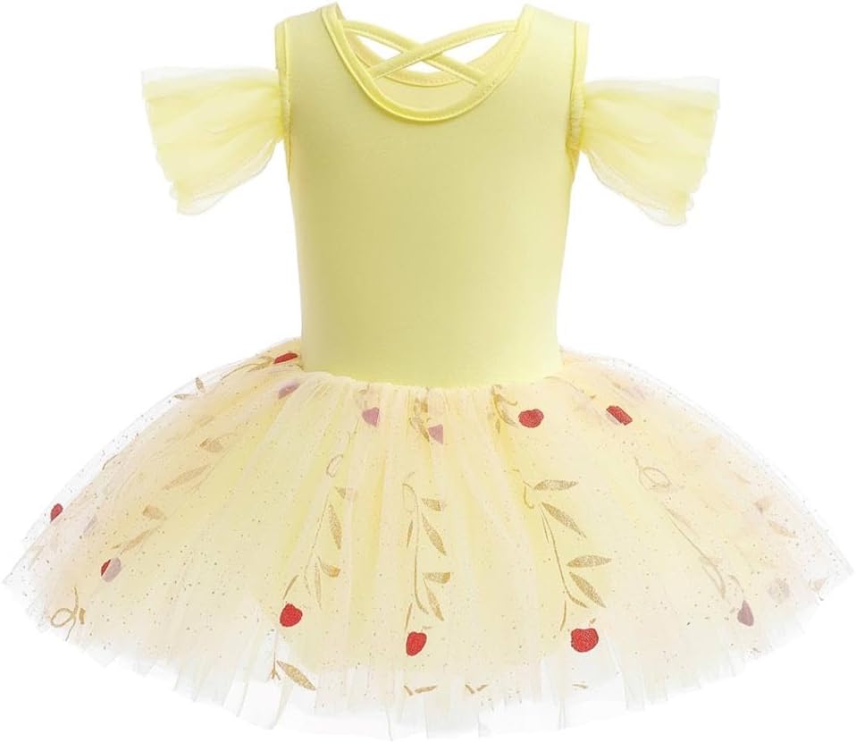 Dressy Daisy Ballet Tutu Dress Girls Size 18m-8 | Toddler Kids Princess Tulle Skirt Leotards Ballerina Outfit Dance Costume