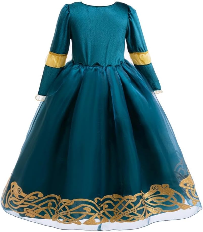 Dressy Daisy Girls Princess Costume Toddler Medieval Renaissance Dress for Halloween Birthday Party Role Play Size 2-12