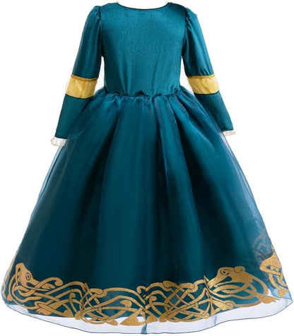 Dressy Daisy Girls Princess Costume Toddler Medieval Renaissance Dress for Halloween Birthday Party Role Play Size 2-12