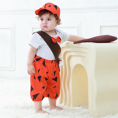 Dressy Daisy Infant Baby Cave Boys Halloween Costume Suit Fancy Party Dress Up Set with Hat and Bat