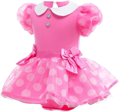Dressy Daisy Infant Baby Girls Polka Dots Romper Costume Onesie Halloween Birthday Party Dress with Headband