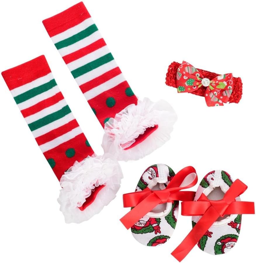 Dressy Daisy My 1st First Christmas Outfits for Baby Girls Xmas Party Onesie Romper Bodysuit Tutu Dress Set
