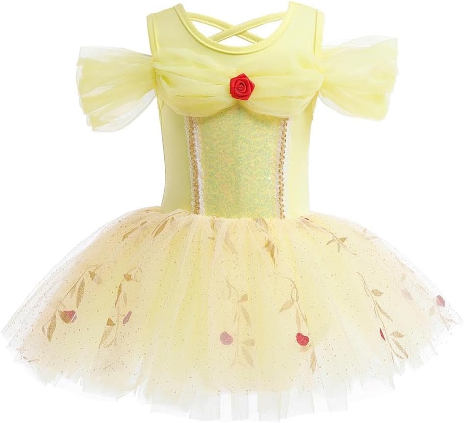 Dressy Daisy Ballet Tutu Dress Girls Size 18m-8 | Toddler Kids Princess Tulle Skirt Leotards Ballerina Outfit Dance Costume