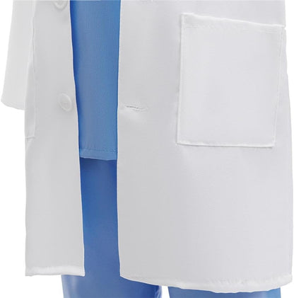 Dressy Daisy Kids Ages 4-14 Doctor Costume Play Set Nurse Dress Up Scrubs with Lab Coat & Medical Accessories for Career Day