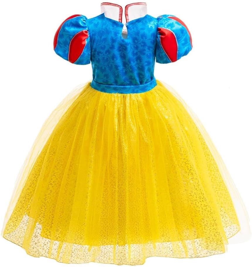 Dressy Daisy Girls Princess Snow Costume Grand Fancy Dress Up Halloween Party Outfit Set Size Toddler Kids 12M-12