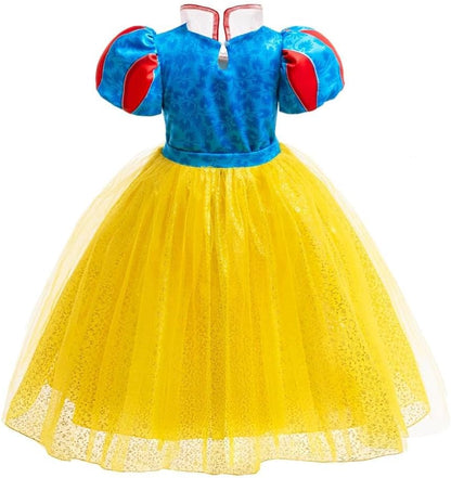 Dressy Daisy Girls Princess Snow Costume Grand Fancy Dress Up Halloween Party Outfit Set Size Toddler Kids 12M-12