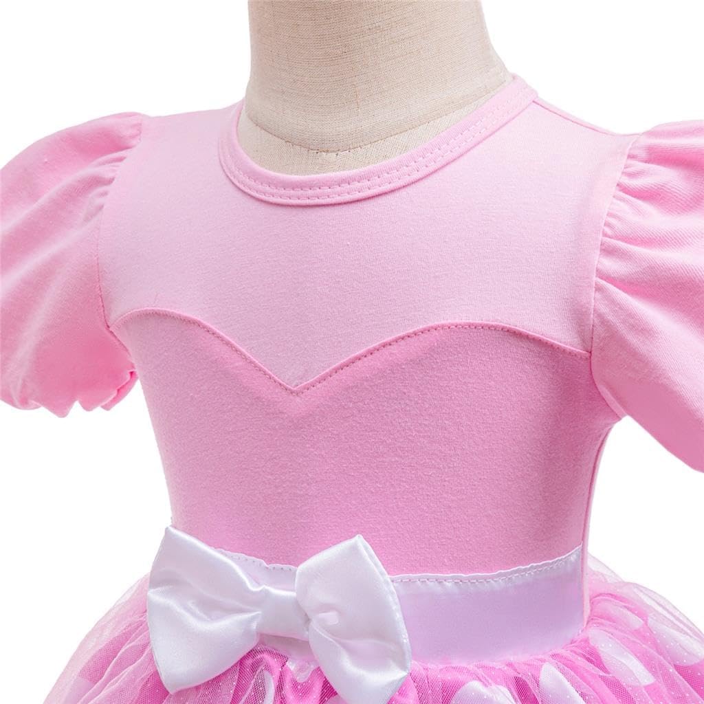 Dressy Daisy Infant Baby Girls Polka Dots Romper Costume Onesie Halloween Birthday Party Dress with Headband