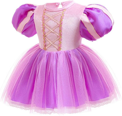 Dressy Daisy Infant Baby Girl Princess Dress Costume Romper Tulle Tutu Fancy Birthday Halloween Bodysuit Outfit with Headband