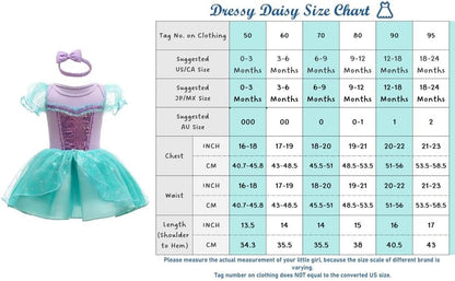 Dressy Daisy Infant Baby Girl Princess Dress Costume Romper Tulle Tutu Fancy Birthday Halloween Bodysuit Outfit with Headband