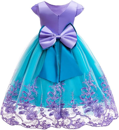 Dressy Daisy Princess Mermaid Costume Fancy Dress Up for Toddler Little Girls Halloween Birthday Party Outfits
