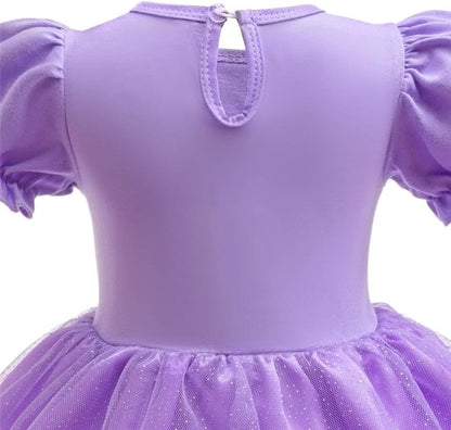 Dressy Daisy Infant Baby Girl Princess Dress Costume Romper Tulle Tutu Fancy Birthday Halloween Bodysuit Outfit with Headband