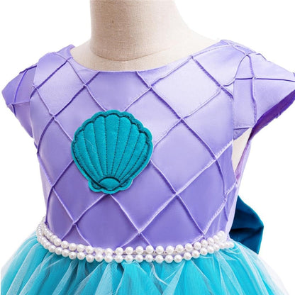 Dressy Daisy Princess Mermaid Costume Fancy Dress Up for Toddler Little Girls Halloween Birthday Party Outfits