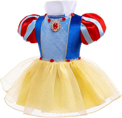 Dressy Daisy Infant Baby Girl Princess Dress Costume Romper Tulle Tutu Fancy Birthday Halloween Bodysuit Outfit with Headband