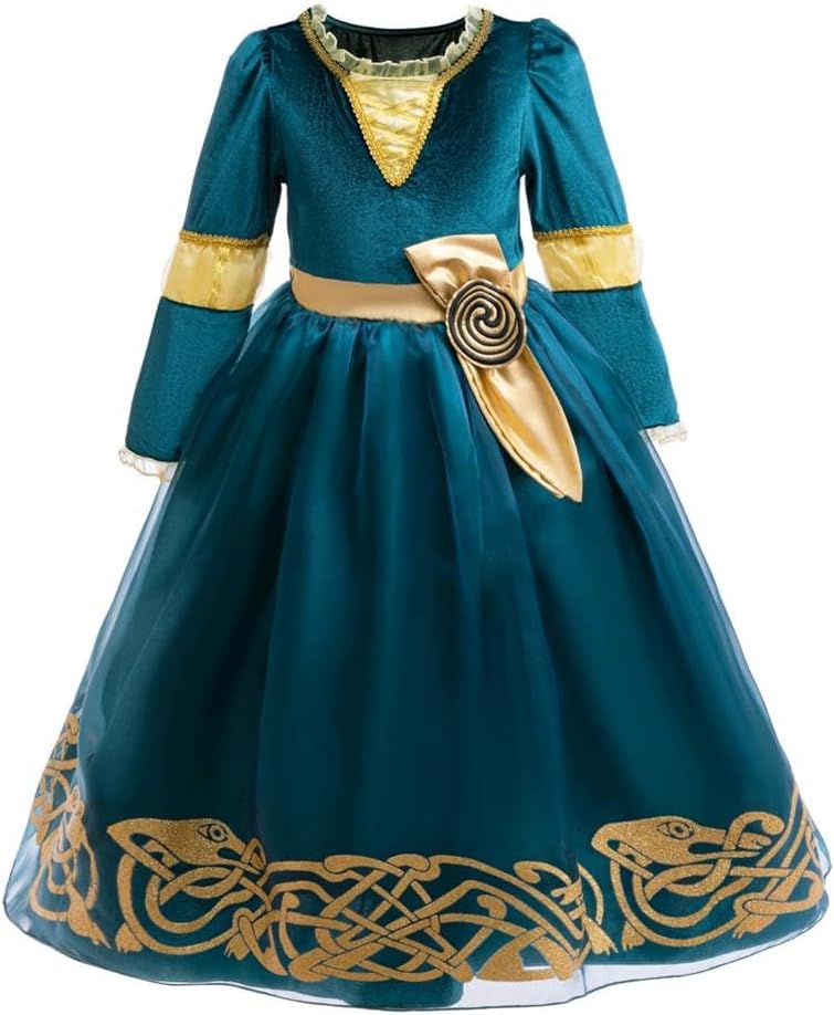 Dressy Daisy Girls Princess Costume Toddler Medieval Renaissance Dress for Halloween Birthday Party Role Play Size 2-12