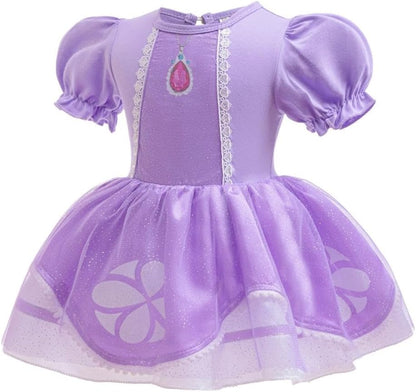Dressy Daisy Infant Baby Girl Princess Dress Costume Romper Tulle Tutu Fancy Birthday Halloween Bodysuit Outfit with Headband