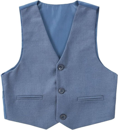 Dressy Daisy 5-Piece Boys Slim Fit Tuxedo Suit Set Formal Outfit Wear Toddler Kids Size 2T-13
