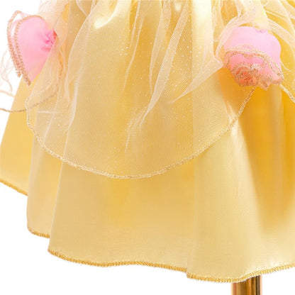 Dressy Daisy Infant Baby Girl Princess Dress Costume Romper Tulle Tutu Fancy Birthday Halloween Bodysuit Outfit with Headband