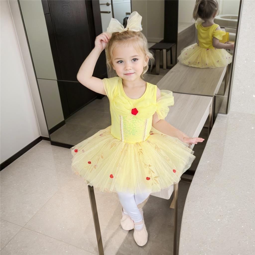 Dressy Daisy Ballet Tutu Dress Girls Size 18m-8 | Toddler Kids Princess Tulle Skirt Leotards Ballerina Outfit Dance Costume