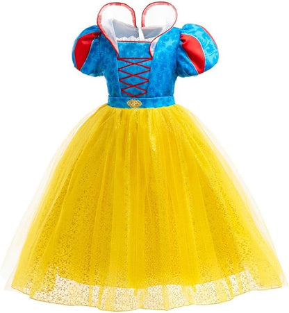 Dressy Daisy Girls Princess Snow Costume Grand Fancy Dress Up Halloween Party Outfit Set Size Toddler Kids 12M-12