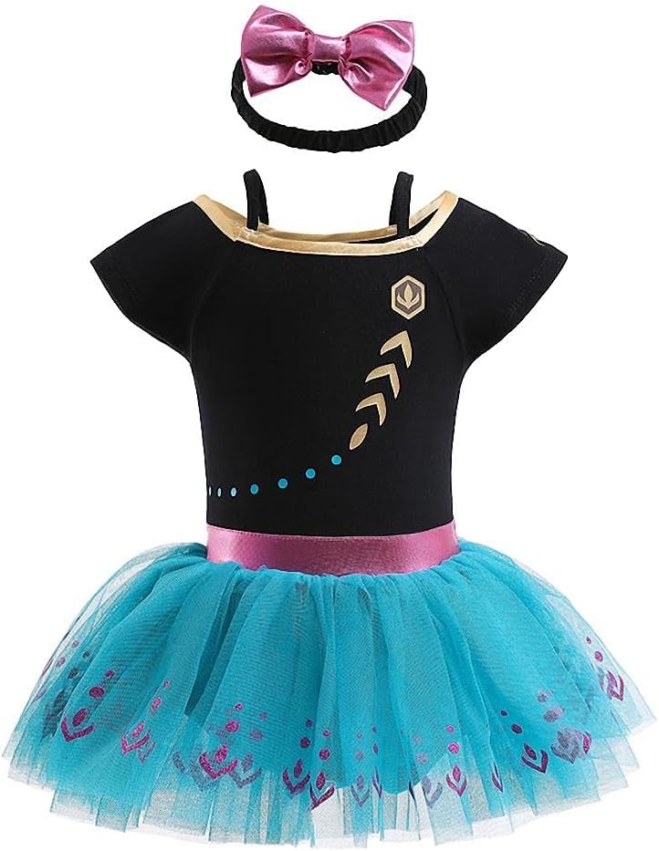 Dressy Daisy Infant Baby Girl Princess Dress Costume Romper Tulle Tutu Fancy Birthday Halloween Bodysuit Outfit with Headband