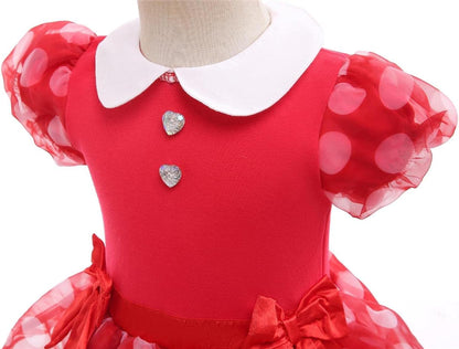 Dressy Daisy Infant Baby Girls Polka Dots Romper Costume Onesie Halloween Birthday Party Dress with Headband