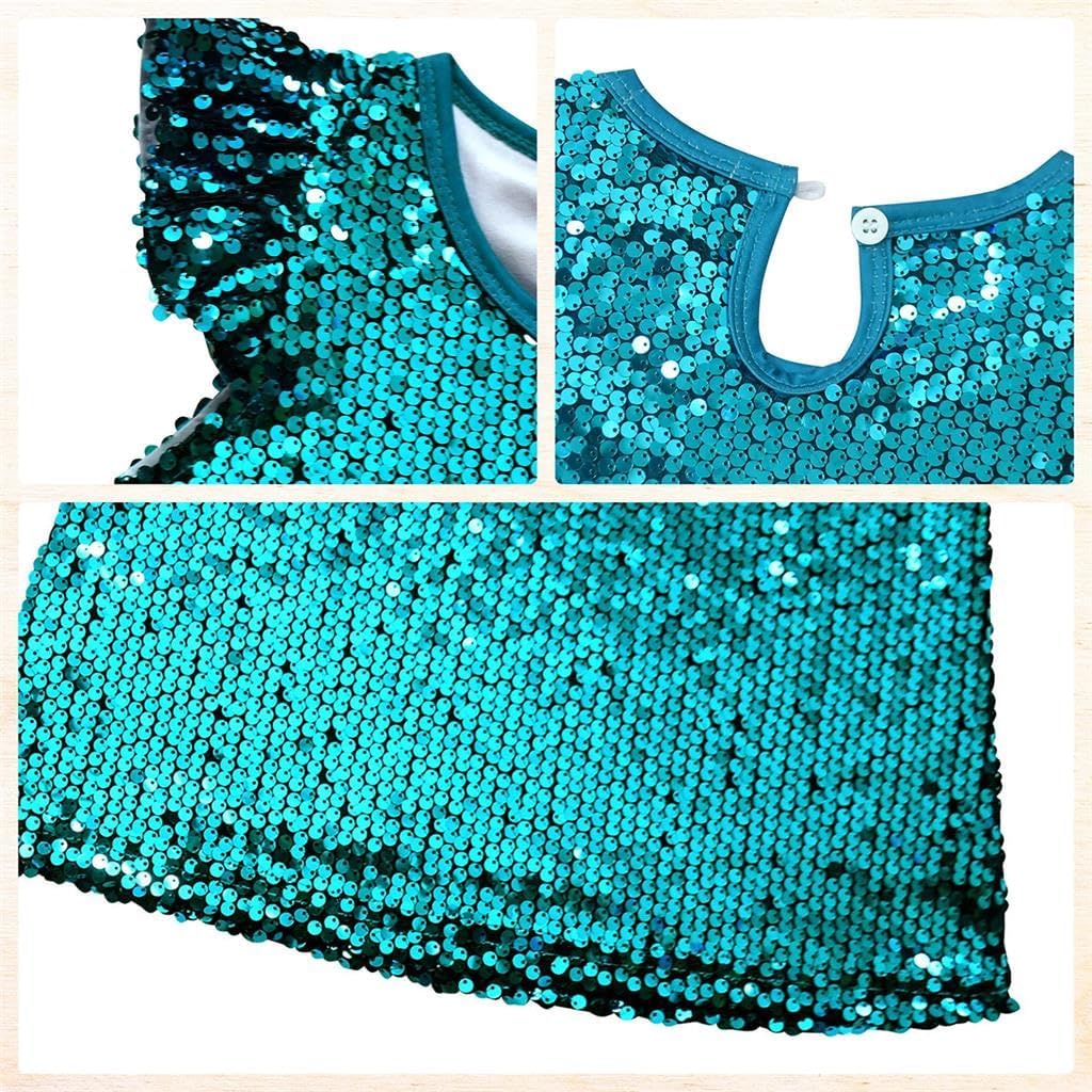 Dressy Daisy Girls 2T-12 Sequin Party Dress Sparkling A-Line Outfit for Kids Birthday Wedding Pageant Stage Show