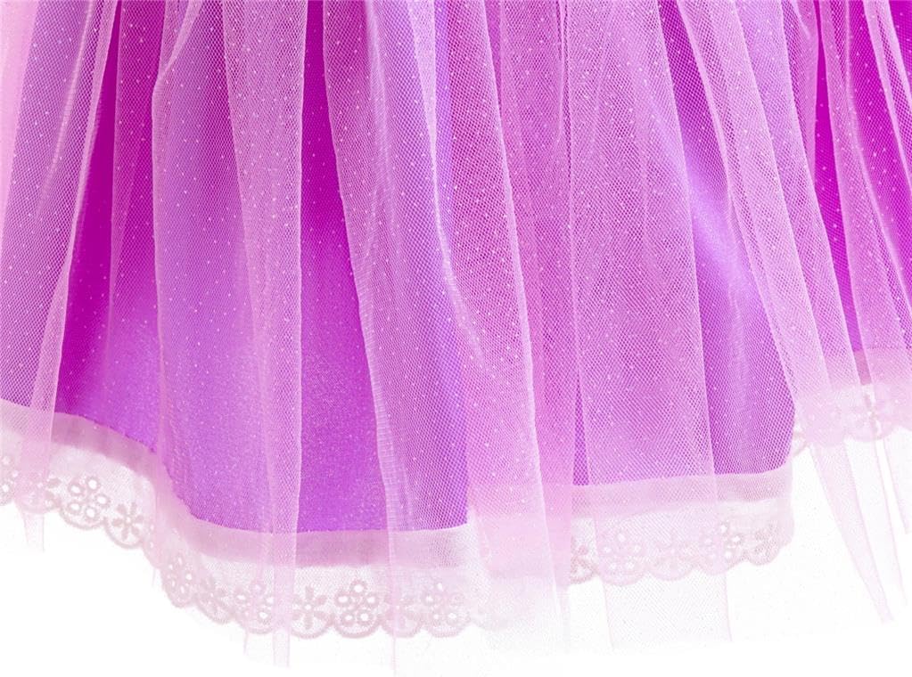 Dressy Daisy Infant Baby Girl Princess Dress Costume Romper Tulle Tutu Fancy Birthday Halloween Bodysuit Outfit with Headband