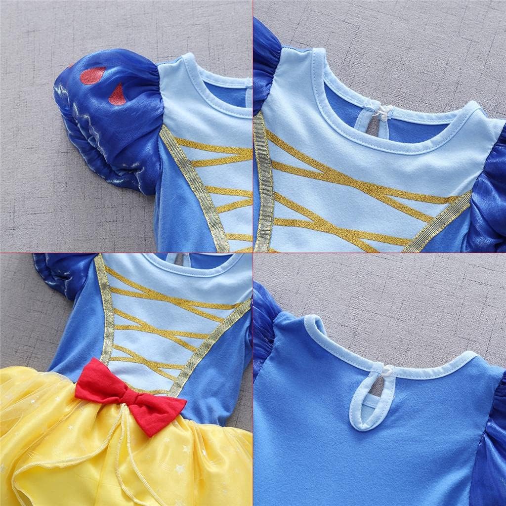 Dressy Daisy Infant Baby Girl Princess Dress Costume Romper Tulle Tutu Fancy Birthday Halloween Bodysuit Outfit with Headband