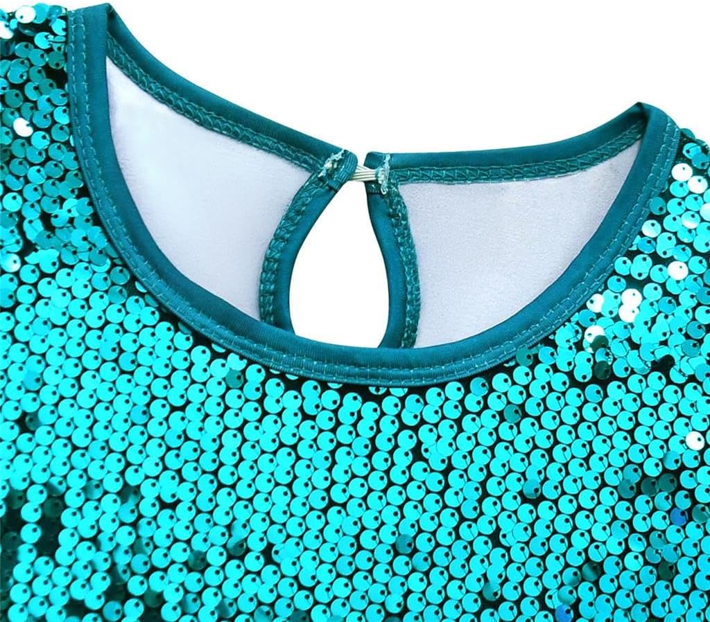 Dressy Daisy Girls 2T-12 Sequin Party Dress Sparkling A-Line Outfit for Kids Birthday Wedding Pageant Stage Show