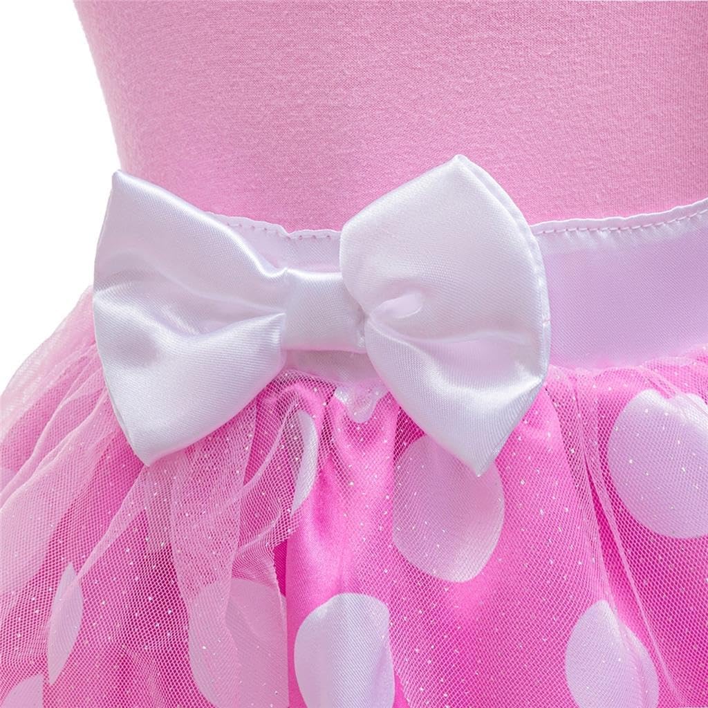 Dressy Daisy Infant Baby Girls Polka Dots Romper Costume Onesie Halloween Birthday Party Dress with Headband