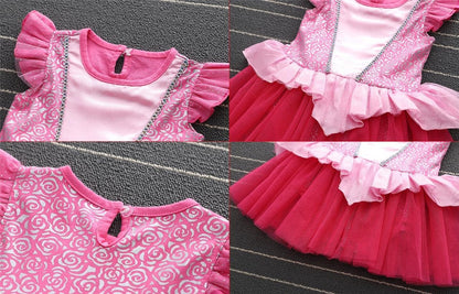 Dressy Daisy Infant Baby Girl Princess Dress Costume Romper Tulle Tutu Fancy Birthday Halloween Bodysuit Outfit with Headband