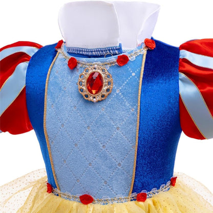 Dressy Daisy Infant Baby Girl Princess Dress Costume Romper Tulle Tutu Fancy Birthday Halloween Bodysuit Outfit with Headband