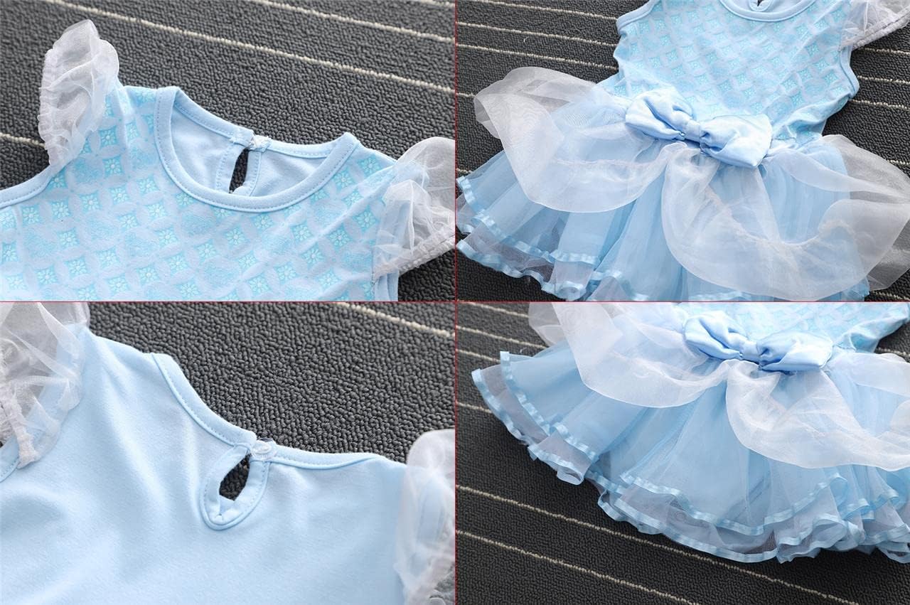 Dressy Daisy Infant Baby Girl Princess Dress Costume Romper Tulle Tutu Fancy Birthday Halloween Bodysuit Outfit with Headband